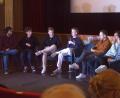 Bild: Marlin Nixdorf
Die Podiumsdiskussion bei "Jugend trifft Jugendpolitik" im Ringtheater Amberg beginnt. Von links: Tobias Winter, Simon Dobmeyer, David Mandrella, Floran Teichried, Florian Füger, Fabian Bischof, Markus Scheer.