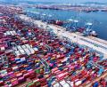 Bild: Uncredited/CHINATOPIX via AP/dpa
Exporte helfen, Chinas Konjunkturmotor am Laufen zu halten. (Symbolbild)