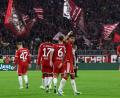 Bild: Karl-Josef Hildenbrand/dpa
Luis Díaz (Zweiter von rechts) war mit drei Toren Mann des Abends beim 6:1 des FC Bayern gegen Leipzig.
