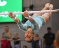 Bild: Marijan Murat/dpa
Steht im WM-Finale am Stufenbarren: Helen Kevric. (Archivbild)