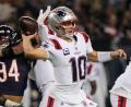 Bild: Nam Y. Huh/AP/dpa
Quarterback Draye Maye konnte die Niederlage der Patriots nicht verhindern.