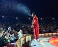 Bild: Helmut Kunz
Fumugalli sorgt für Lacher in den vorderen Reihen der Zuschauerränge beim Circus Krone.