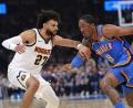 Bild: Nate Billings/AP/dpa
Jalen Williams (r.) war Topscorer bei den Oklahoma City Thunder.