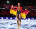 Bild: Francisco Seco/AP/dpa
Jubel über WM-Silber: Helen Kevric.