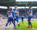 Bild: Julius Frick/dpa
Magdeburg bejubelt seinen höchsten Saisonsieg.