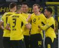 Bild: Bernd Thissen/dpa
Maximilian Beier (2.v.r.) schoss das Siegtor für den BVB.