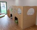 Bild: mfh
Bald werden hier in der Entdecker-Kita Kinder zur Ruhe kommen. Ob in der Höhle oder im Hochbett ist ihnen überlassen.