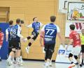 Bild: Hubert Ziegler
Die SG Auerbach/Pegnitz (blaue Trikots) besiegte den HC Sulzbach am Samstagabend mit 42:30.