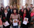 Bild: Fred Lehner
Das ist der Stamm der Chorgemeinschaft Arche Musica mit Leiter, Kantor Andreas Kunz (links).