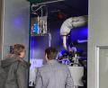 Bild: olr
Ein Blick auf den umgebauten Dieselmotor: Jetzt wird er mit Wasserstoff betrieben.