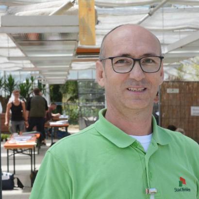 Thomas Huber, Ausbildungsleiter der Stadtgärtnerei Weiden