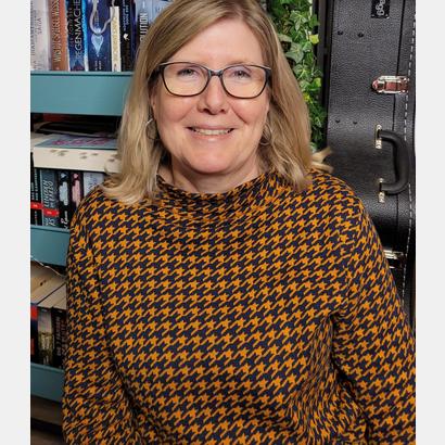 Büchereileiterin Anita Benkhardt