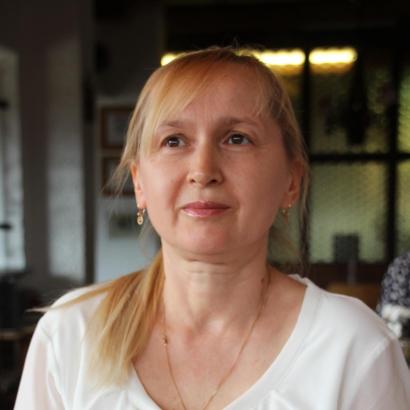 Lesya Singer, stellvertretende Vorsitzende des Schönseer Vereins „Humanitäre Hilfe für die Ukraine aus Bayern“ 