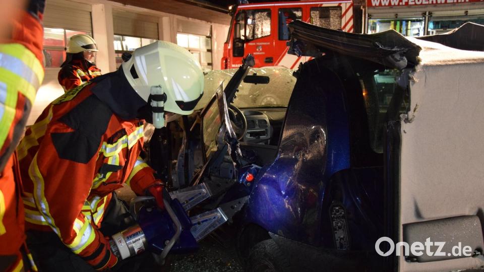 Der Rettungsspreizer im Einsatz.