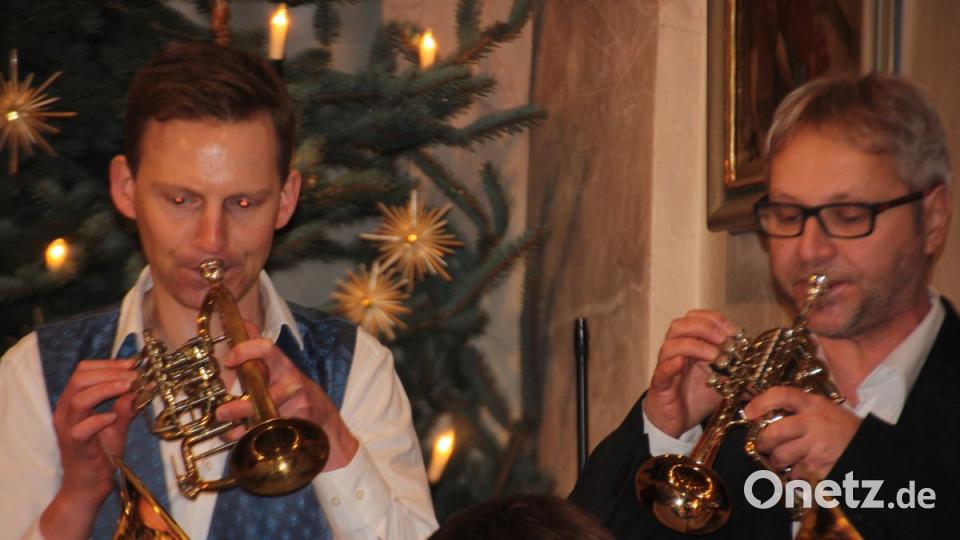 Christian Zintl (links) und Armin Scharnagl glänzten als Trompeten-Solisten.