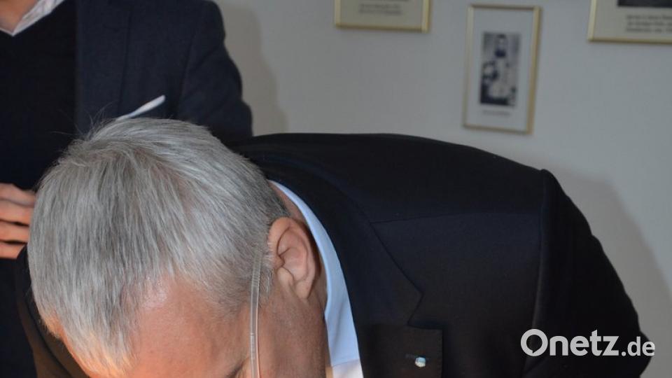 Minister Dr. Ludwig Spänle schaute ganz genau hin