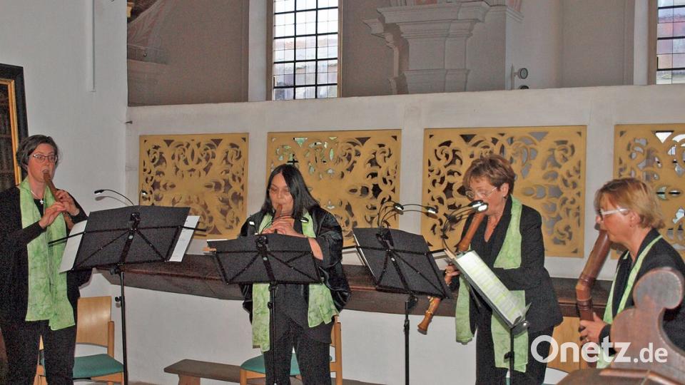 Gut besucht war das Konzert des Blockflöten-Quartetts „Klang-Hölzer“ aus Neunburg im Psallierchor.