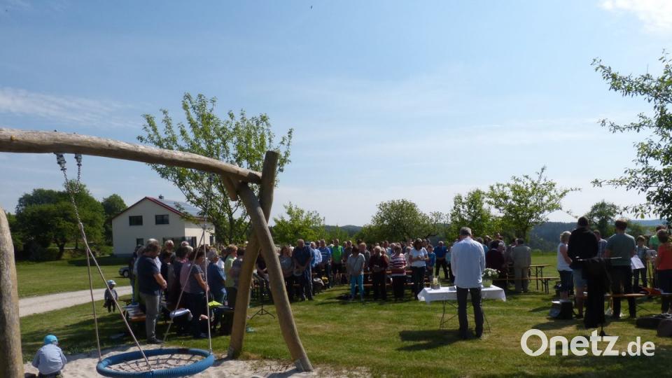 Beim gemeinsamen Vaterunser