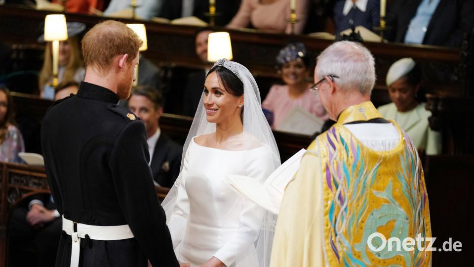 Harry und Meghan werde von Justin Welby, Erzbischof von Canterbury, getraut. Foto: Dominic Lipinski/PA Wire Dominic Lipinski