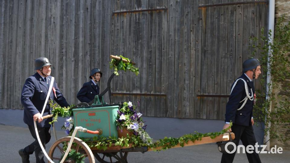 Mit dieser Löschmaschine aus dem Jahr 1824 wurde die erste Ausrüstung des Jubelvereins begründet. Bild: bej