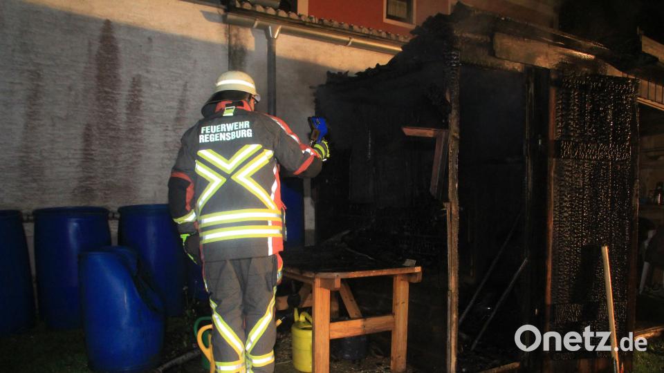In der Nacht auf Freitag brannte in Keilberg erneut ein Schuppen. Auer, Alexander