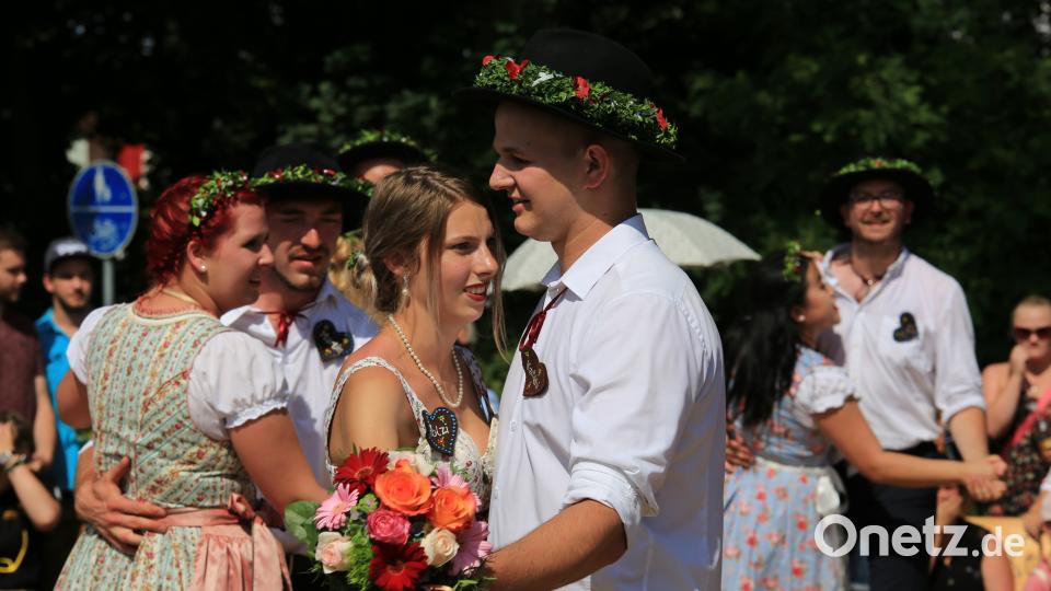 Sie hielten dem Strauß in der Hand und die Musik stoppte. egl