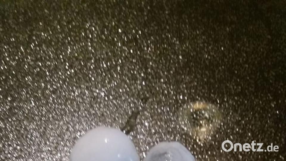 Schweres Unwetter in der nördlichen Oberpfalz. Hier in Windischeschenbach. Uschi Ziegler