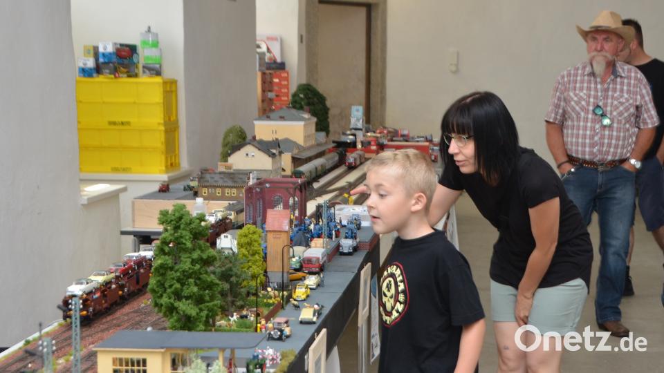 Bei den 19. &quot;Vohenstrauß Classics&quot; an der Friedrichsburg gab es in diesem Jahr im Inneren der Burg Eisenbahnmodelle zu bewundern. dob