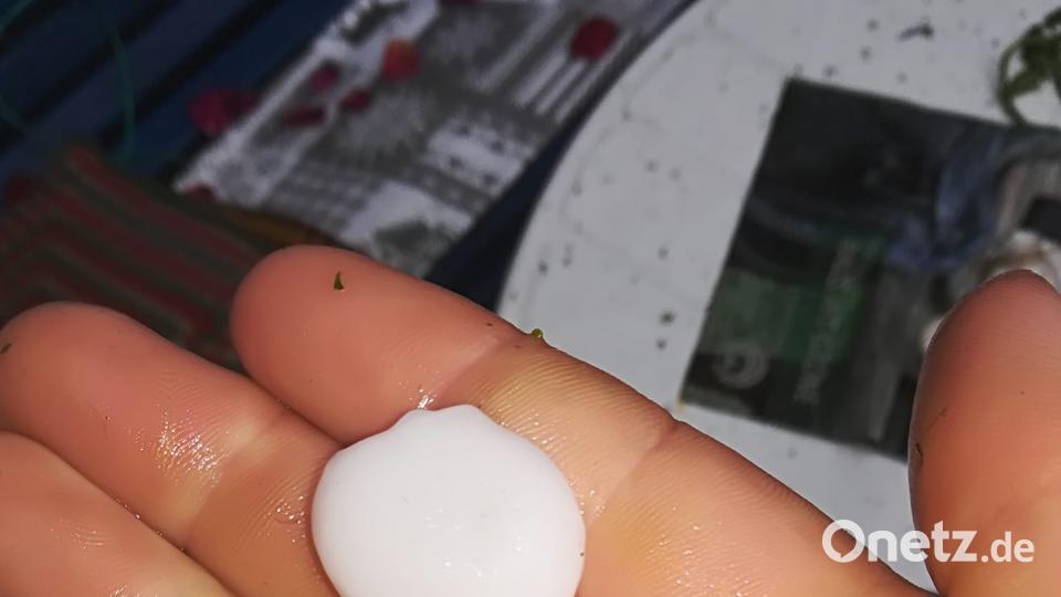 Schweres Unwetter in der nördlichen Oberpfalz. Hier in Püchersreuth. Wolfgang Mark