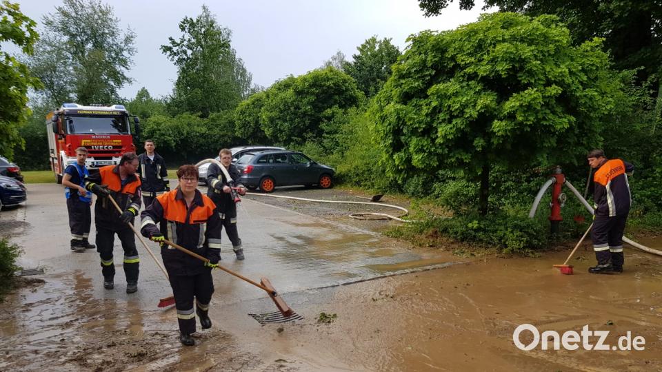 Unwetter in Waldmünchen Feuerwehr Waldmünchen