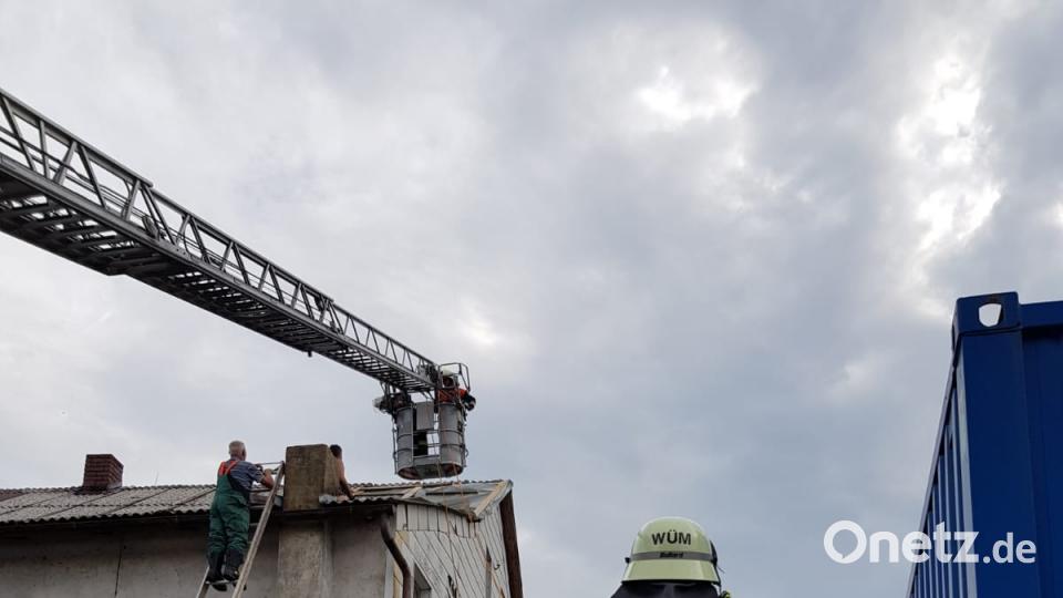 Unwetter in Waldmünchen Feuerwehr Waldmünchen