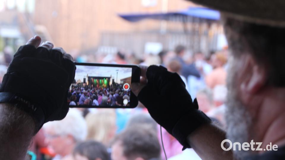 Ein Erinnerungsfoto vom Musikabend. kro