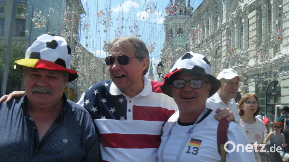 Bebbo Schuller aus Schnaittenbach war zum WM-Auftakt-Spiel der deutschen Fußball-Nationalmannschaft in Moskaut in Bebbo Schuller