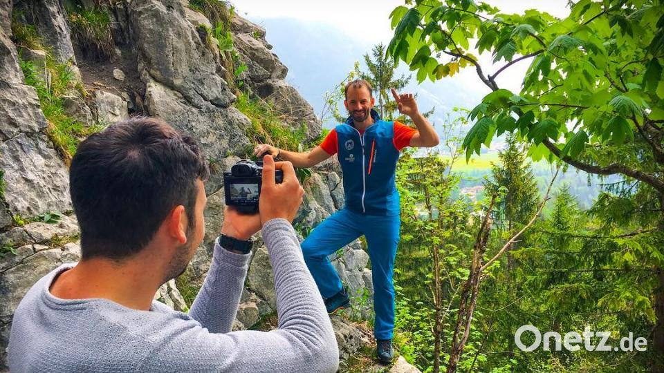 Auch mit dem Kletterer Andreas Nothdurfter erkundeten die OTH-Studenten die Heimat rund um den Achensee. Beitrag, Externer [EXB] (<a href=