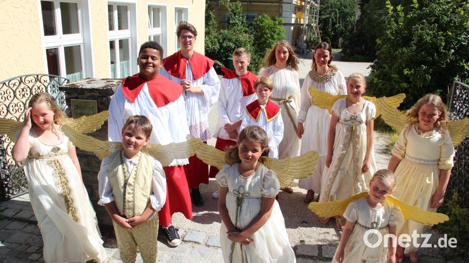 Ministranten und Engel gehören in Wutschdorf zusammen. Uli Piehler
