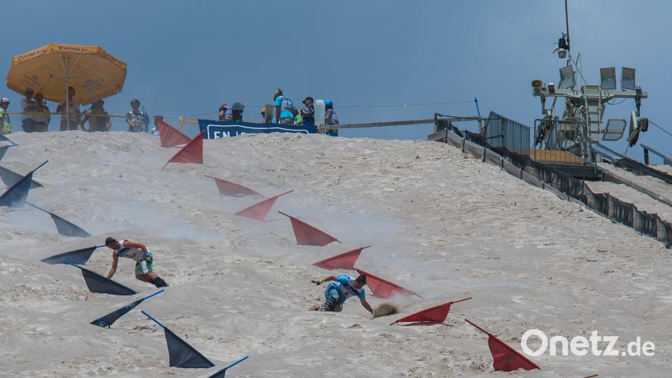 Beim Parallelslalom ist jeder Kurs einmal zu durchfahren - Mindestens. chl