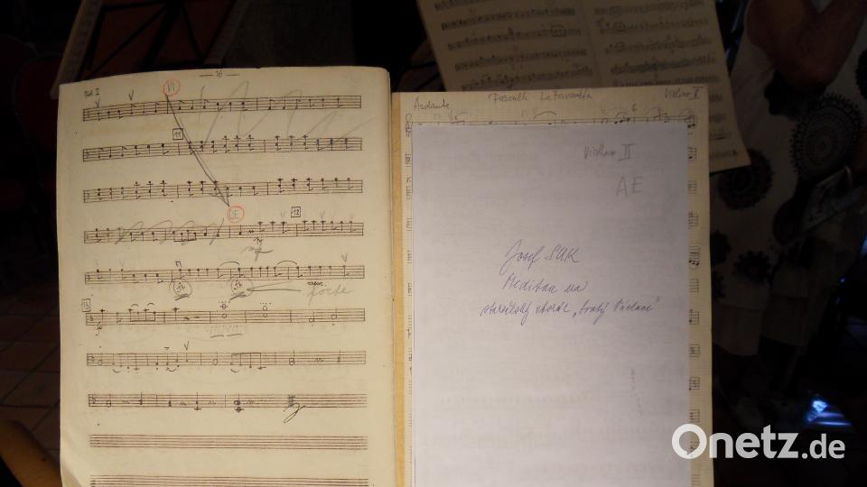 Noten für die 1. Violine. hbl