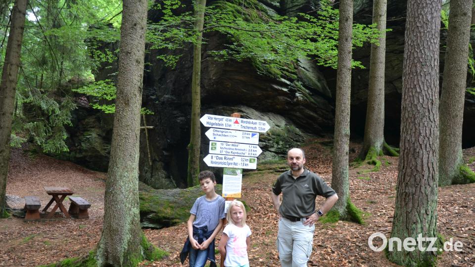 Rinnl- Wanderung mit Wanderführer Michael Rückl zum Ringelfelsen. plym