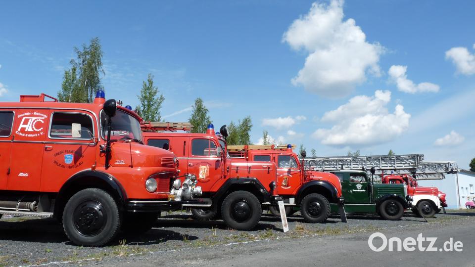 Das Treffen historischer Feuerwehrfahrzeuge war mal wieder der Höhepunkt beim Sommerfest der Waldsassener Wehr. flm