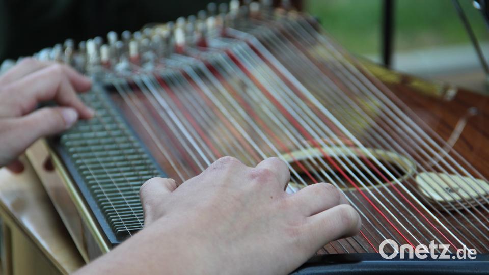 Ein Zither ist sehr vielseitig, wie man hier an den vielen Saiten sehen kann. Uli Piehler