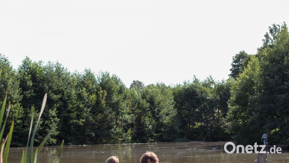 Die Kinder genossen das Ambiente auf der Anlage, erforschten die historischen Bauten, erfrischten sich am Wasser und spielten mit den Tieren. dtr