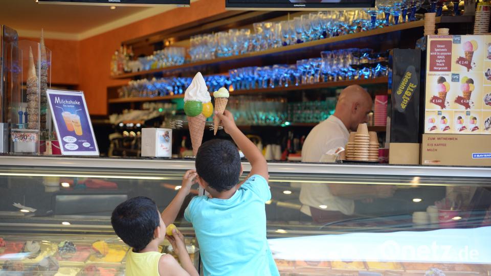 Ein Eis zum Abschluss. Bild: brü