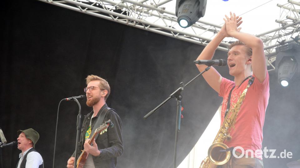 Die &quot;Stoapfälzer Spitzbuam&quot; sorgen für Stimmung. Bild: Gabi Schönberger