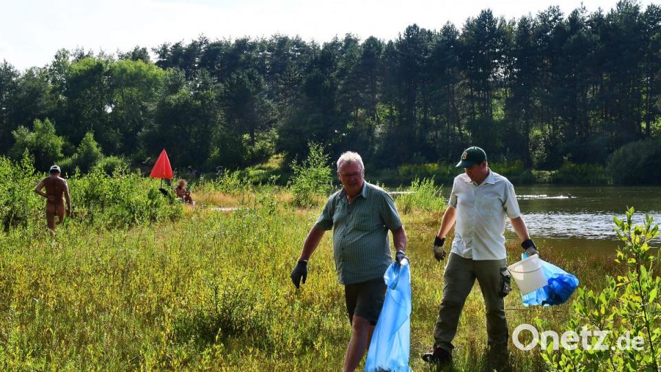 Frischerreiverein Amberg beim Müllsammeln Bild: Petra Hartl