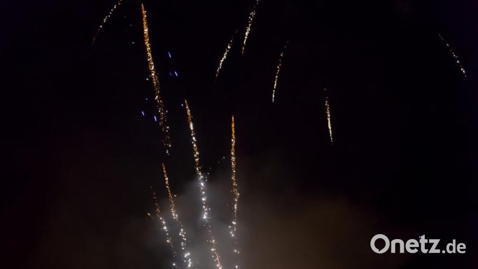 Abschlußfeuerwerk am Marktplatz. Bild: Wolfgang Schwamberger