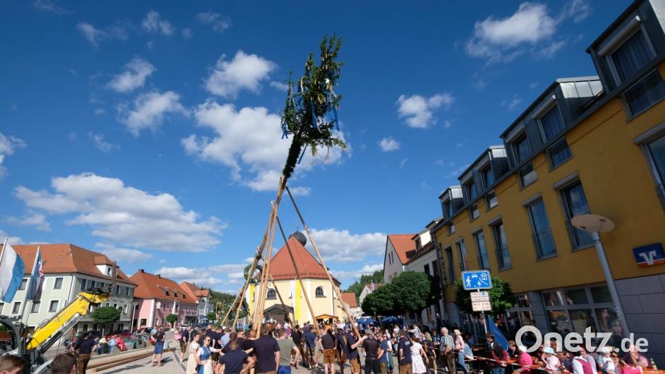 Zünftiges Baum aufstellen Bild: twi