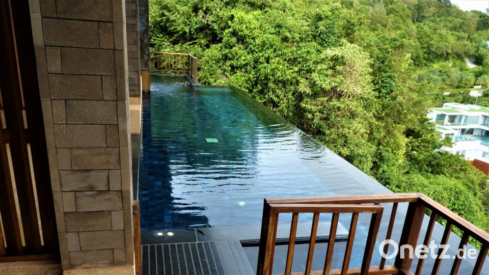 Jede Villa hat auch ihren eigenen Pool. Bild: bz
