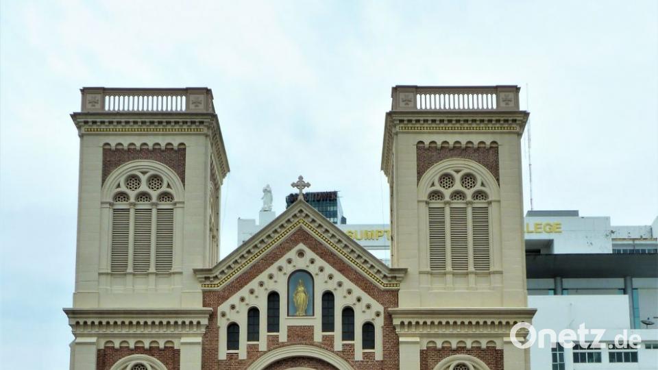 In der "Assumption Cathedral" in Bangkok war auch Papst Johannes Paul II. bei seiner Thailandreise. Bild: bz