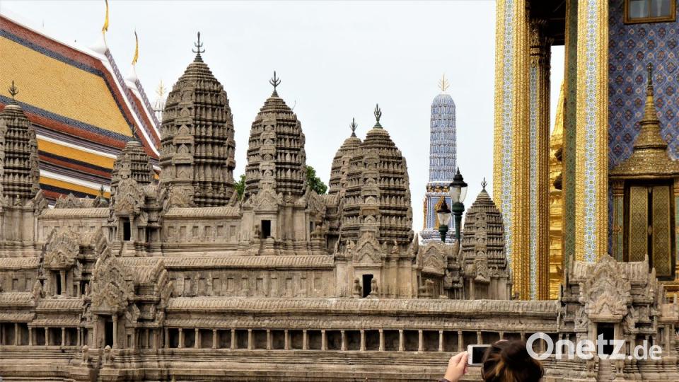 Wer das erste Mal nach Bangkok kommt, sollte sich auch den Grand Palace anschauen. Hier findet sich auch ein naturgetreues Modell von Angkor Wat. Bild: bz