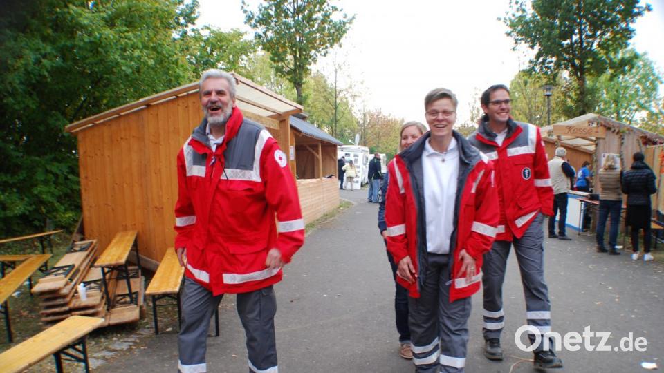 Die Mitglieder des BRK Neualbenreuth waren froh, dass sie nicht viel gefordert wurden. Bild: enz